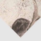 巨大ヴィンテージひまわりセピア茶色のテクスチャ 薄葉紙 (詳細)