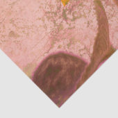 巨大ヴィンテージヒマワリピンクイエローテクスチャ 薄葉紙 (詳細)