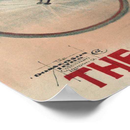 巨大ヴィンテージメンズスポーツサイクリングサイクリングファン ポスター (角)