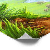 巨大動植物の谷に ポスター (角)