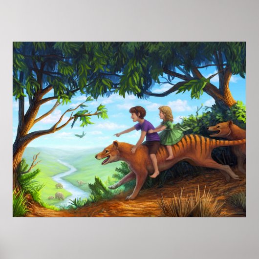 巨大動植物の谷に ポスター (正面)