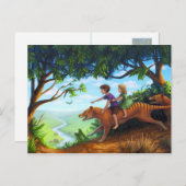 巨大動植物の谷に ポストカード (正面/裏面)