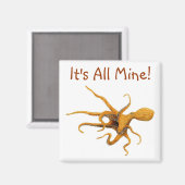 巨大太平洋タコ マグネット (正面/裏面)