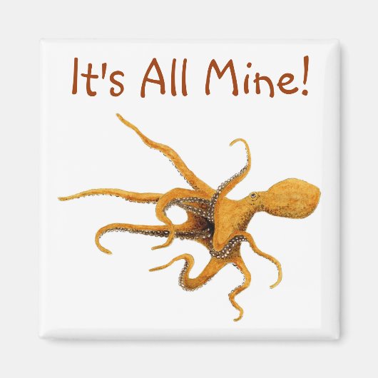 巨大太平洋タコ マグネット (正面)