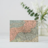 巨大山地の特別地図 ポストカード (スタンド正面)