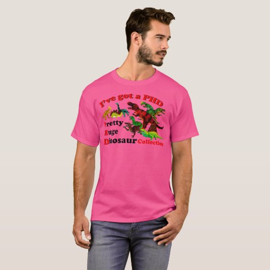 巨大得恐竜コレクシかわいらしョンを持つ Tシャツ (正面フル)