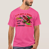 巨大得恐竜コレクシかわいらしョンを持つ Tシャツ (正面)