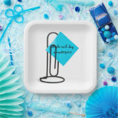 巨大感動的な紙クリップのノート ペーパープレート (パーティー)