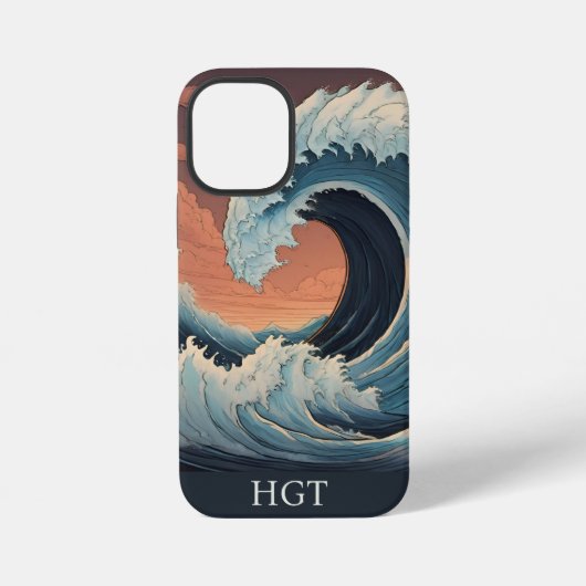 巨大津波 iPhoneケース (裏面)