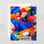 巨大玩具レンガ杭 ポストカード (正面/裏面)