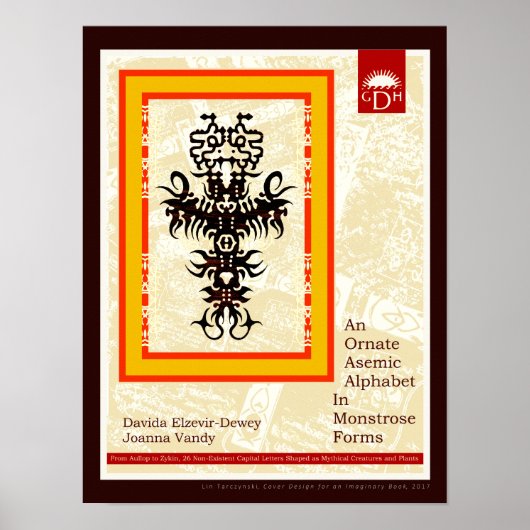 巨大華美な型枠の貧血性アルファベット ポスター (正面)