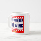 巨大誇りを持った右翼共謀の一員 コーヒーマグカップ (正面左)