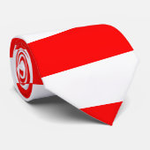 巨大赤と白横型ストライプネクタイ ネクタイ (ロール)