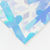 巨大雪片ラッピング紙中抱き枕 フリースブランケット (角)