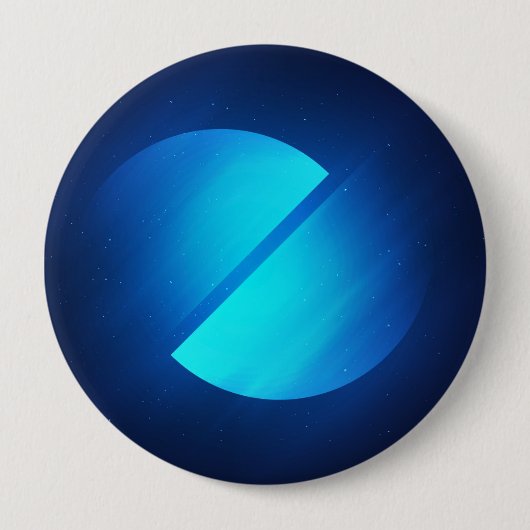 巨大、4インチの円形ボタン 缶バッジ (正面)