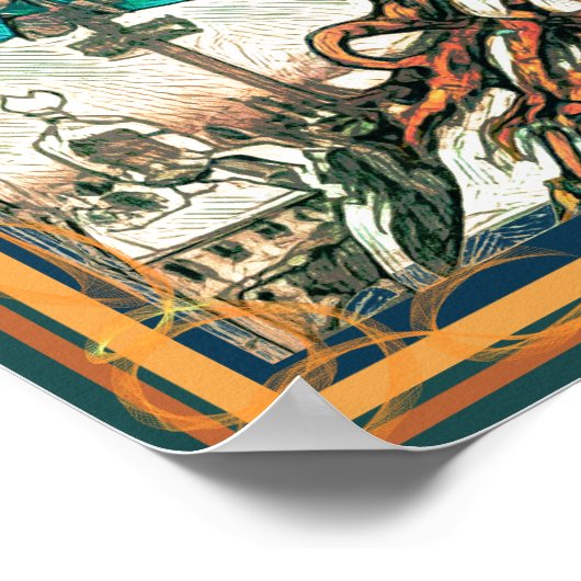 巨木と雪 ポスター (角)