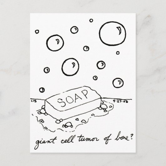 巨細胞腫瘍葉書 ポストカード (正面)