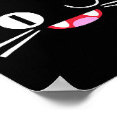 巫女くたねこ猫コスプレグリッチビデオゲーム技術 ポスター (角)