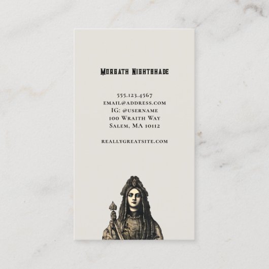 巫女名刺 名刺 (裏面)