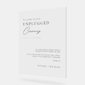 差しミニマル込み無し式の結婚サインへようこそ アクリルサイン (傾斜)