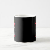 差し出されたりんごハート教師 100 日間の変化 コーヒーマグカップ (中央)