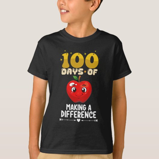 差し出そう、未来へ。りんご 100日 Tシャツ (正面)