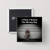 差し押さえられた日付のボタン 缶バッジ (正面&裏面)