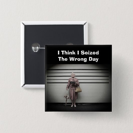 差し押さえられた日付のボタン 缶バッジ (正面&裏面)