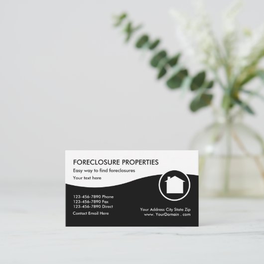 差し押さえ不動産仲介業者 名刺 (スタンド正面)
