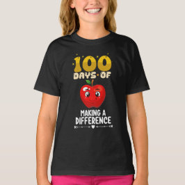 差し替え作業100日間のりんご Tシャツ