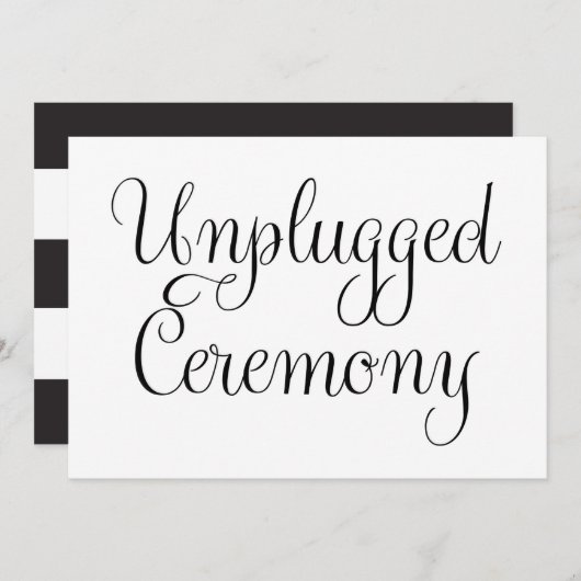 差し込ま結婚ない式のサイン 招待状 (正面/裏面)