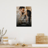 差し込み外し式の写真結婚のウェルカムサイン ポスター (キッチン)