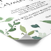 差し込み式の書道台本の葉記号 ポスター (角)