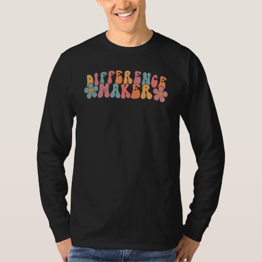 差をつける先生の新学期の感謝 Tシャツ (正面)