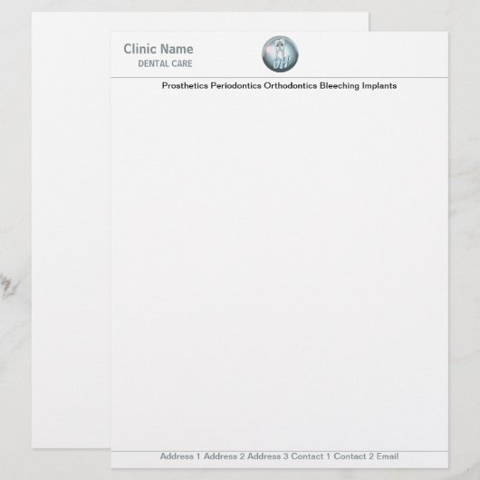 差出人の名前 レターヘッド (正面/裏面)