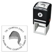 差出人住所お洒落小妖精や小人ハット セルフインキングスタンプ (インサイチュ)