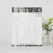 差出人住所とのパーソナライズで古い吠え声の質 レターヘッド (スタンド正面)