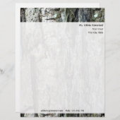 差出人住所とのパーソナライズで古い吠え声の質 レターヘッド (正面/裏面)