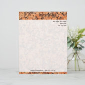 差出人住所とのパーソナライズな石の質 レターヘッド (スタンド正面)