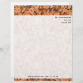 差出人住所とのパーソナライズな石の質 レターヘッド (正面/裏面)