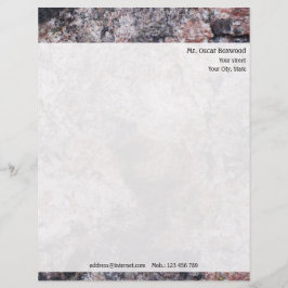 差出人住所とのパーソナライズな石の質 レターヘッド