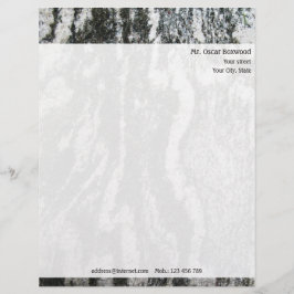 差出人住所とのパーソナライズな石の質 レターヘッド