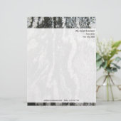 差出人住所とのパーソナライズな石の質 レターヘッド (スタンド正面)