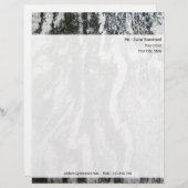 差出人住所とのパーソナライズな石の質 レターヘッド (正面/裏面)