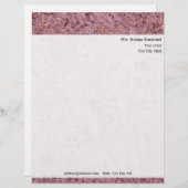 差出人住所との個人的な石の質 レターヘッド (正面/裏面)