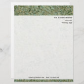 差出人住所との個人的な石の質 レターヘッド (正面/裏面)