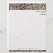 差出人住所との個人的な石の質 レターヘッド (正面/裏面)