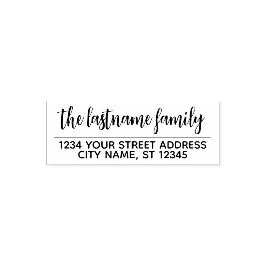 差出人住所と名前 – Romeo Juliet Script セルフインキングスタンプ (デザイン)