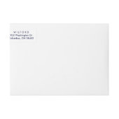 差出人住所のまわりのクラシックの卒業生の覆い ラップアラウンドラベル (正面)