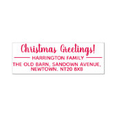 差出人住所のクリスマス挨拶 セルフインキングスタンプ (デザイン)